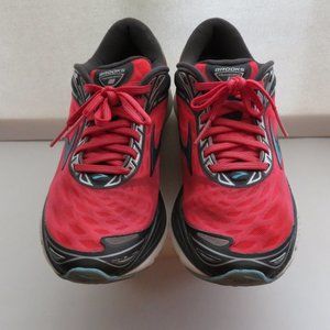 Brooks Transcend 3 Women Athletic Running Shoes Red Gray Blue Size 8